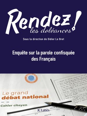 cover image of Rendez les doléances !